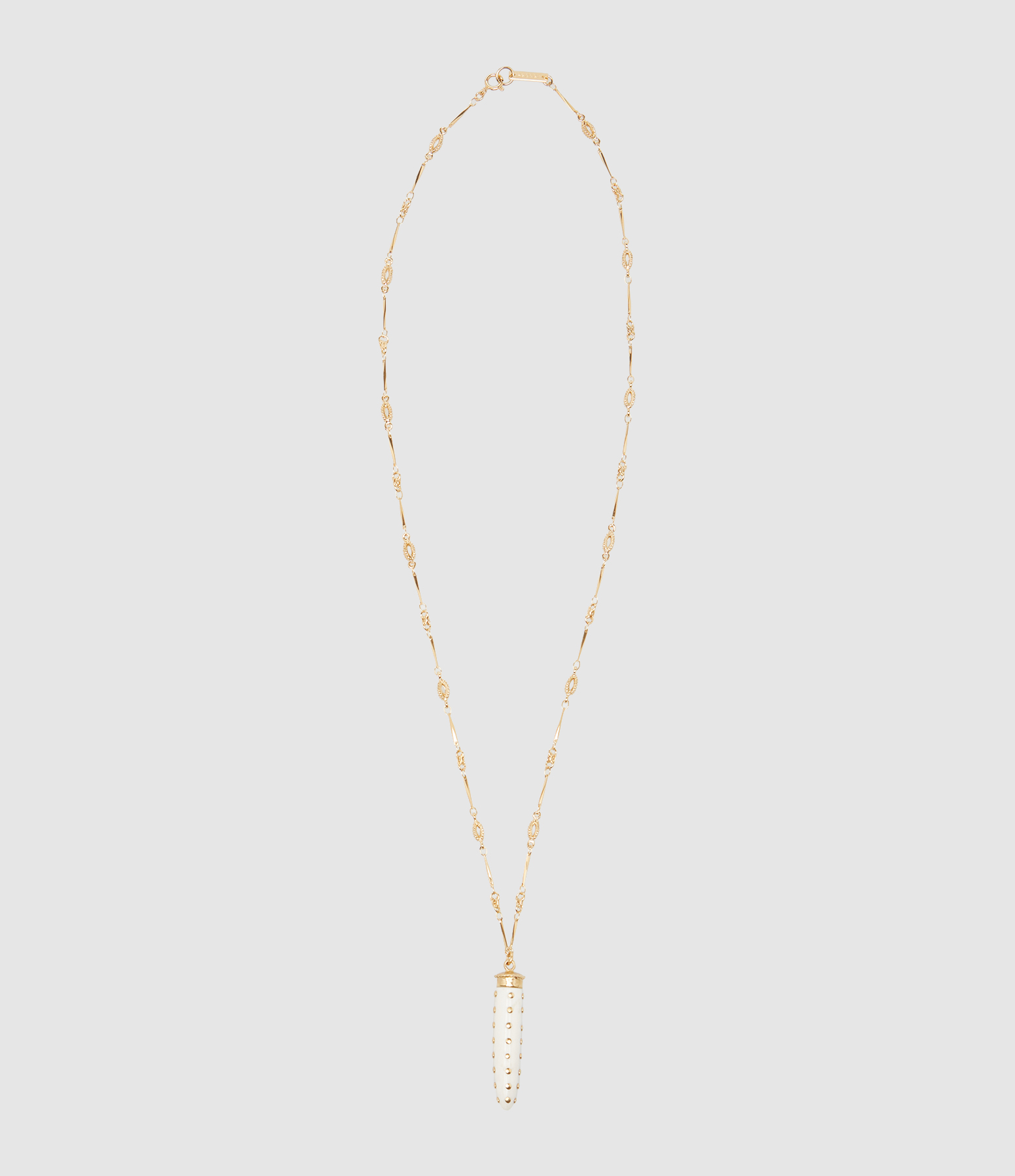 Sautoir Long Necklace Ecru