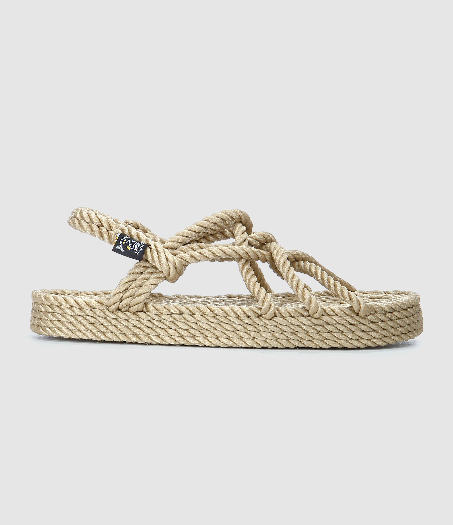 Sandales Vegan JC Plateforme Corde Beige