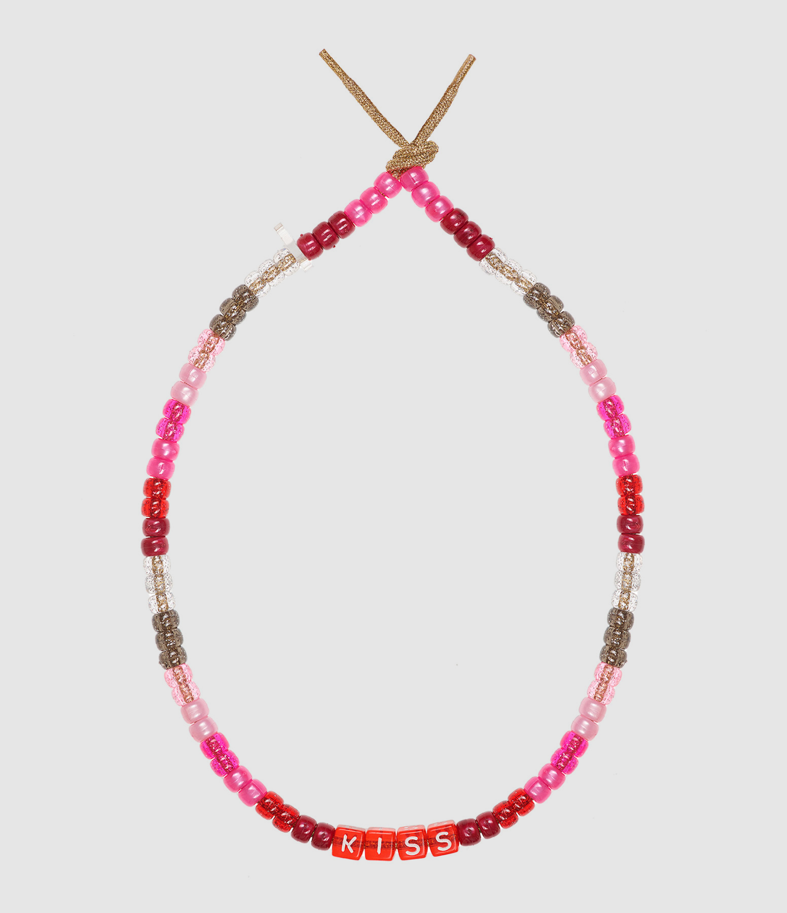 Collier Love Beads Kiss Rose