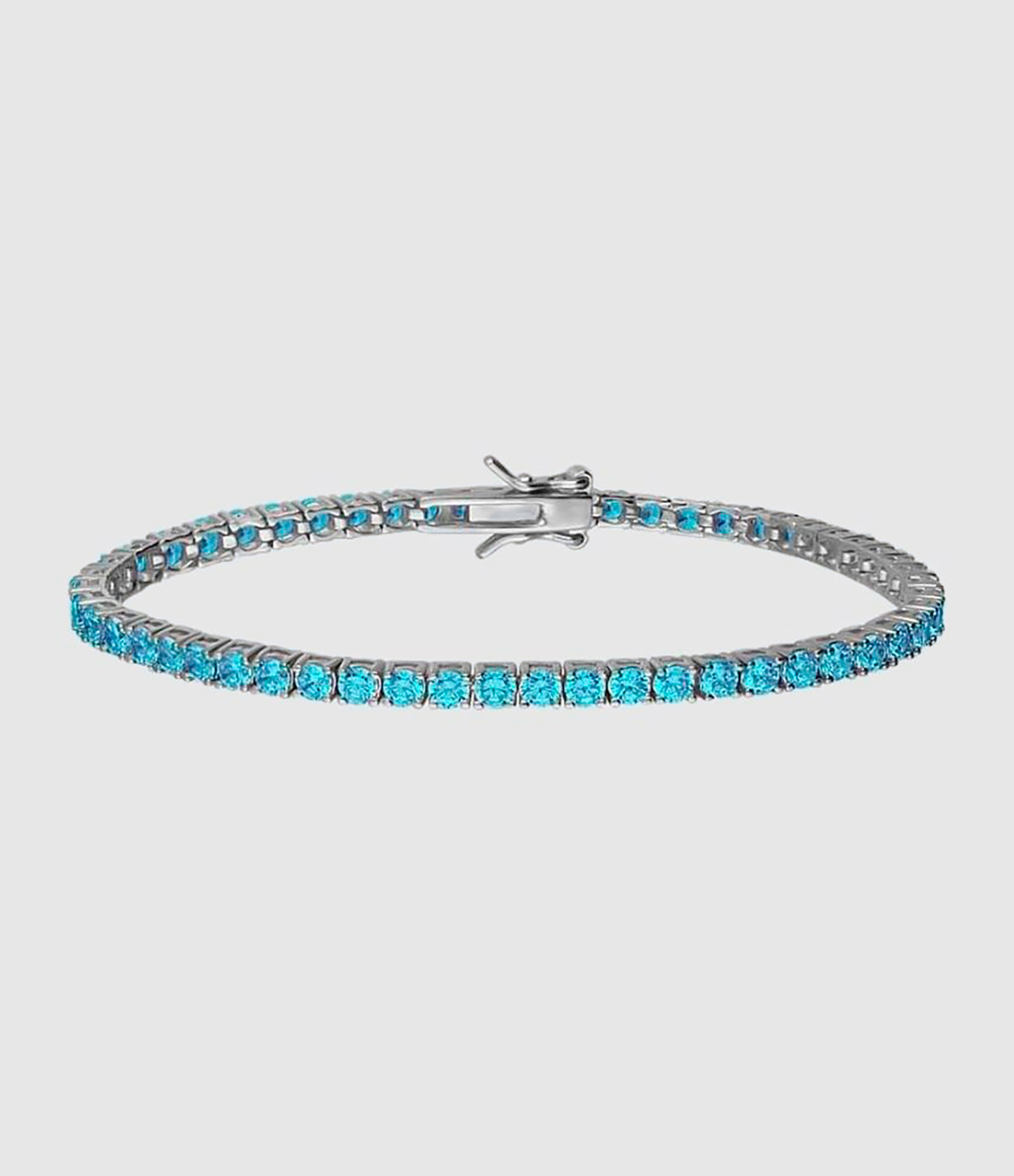 Bracelet Tennis Zircon Aqua