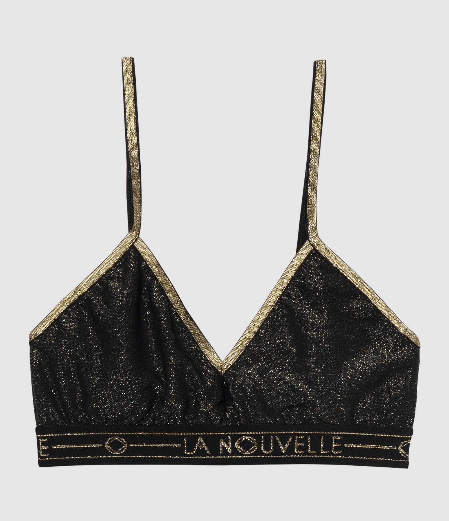 Brassière Georgia Élastique Large Lurex Noir