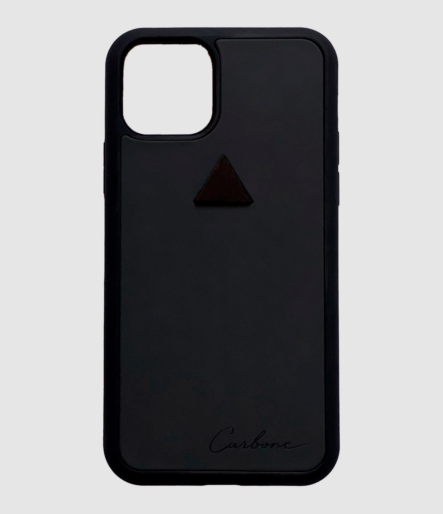 Coque Iphone Pierre Tourmaline Cuir Noir