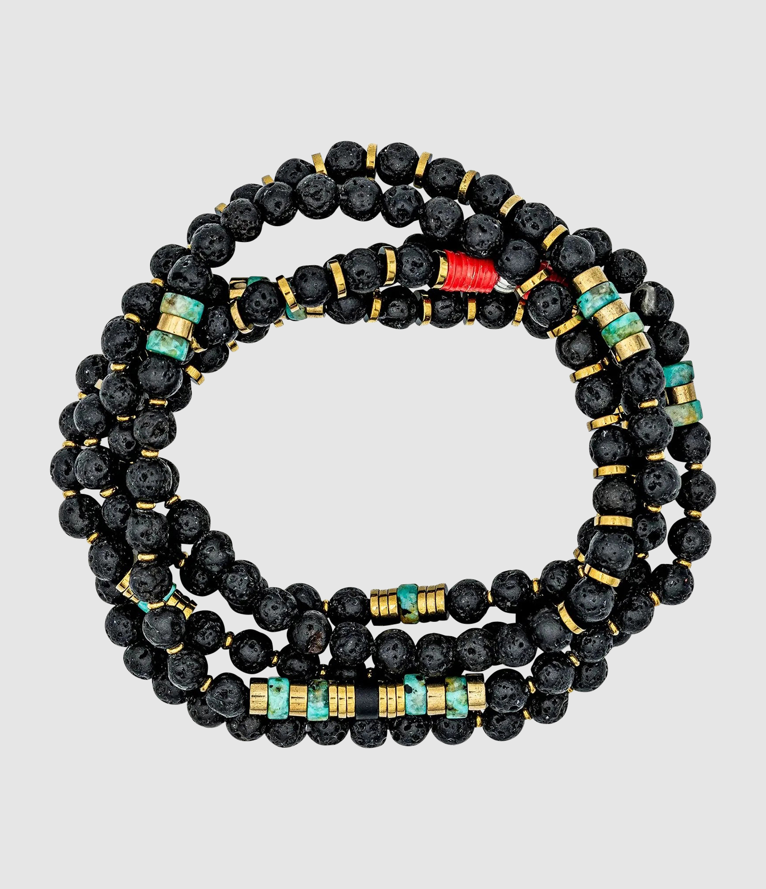 Collier Et Bracelet 5 Tours Irazu Noir 85 cm