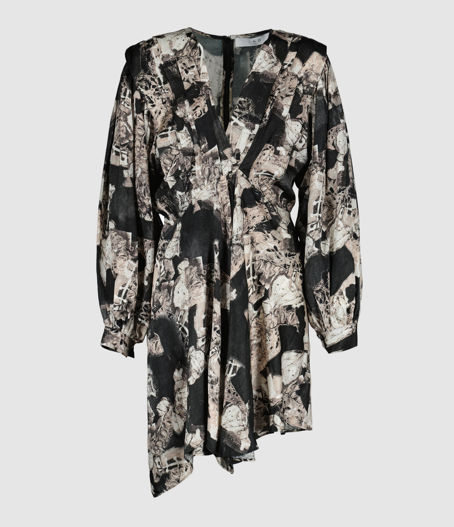 Robe Nirveli Imprimé Noir Beige