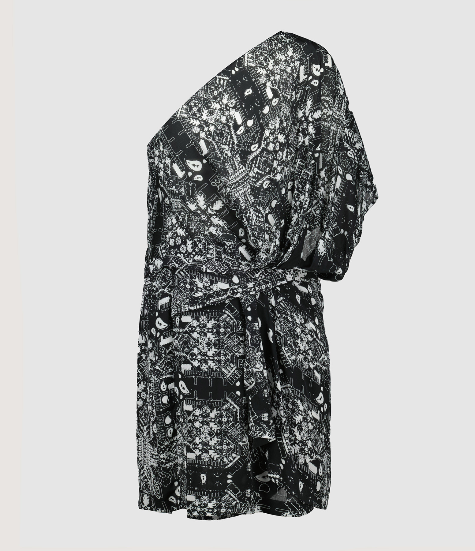 Robe Courte Alixen Black White
