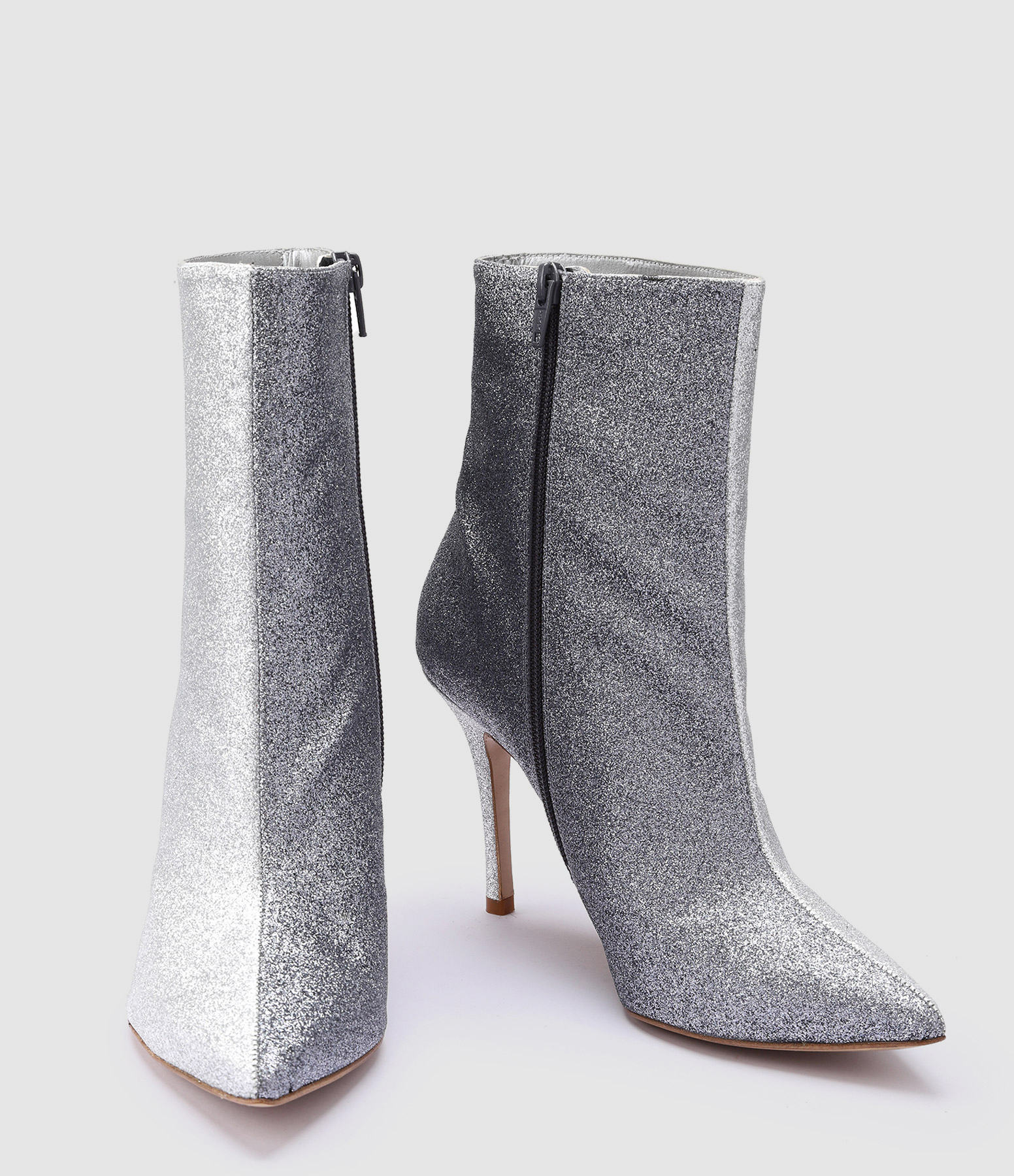 Bottines Bicolores 9 Paillettes Oyster