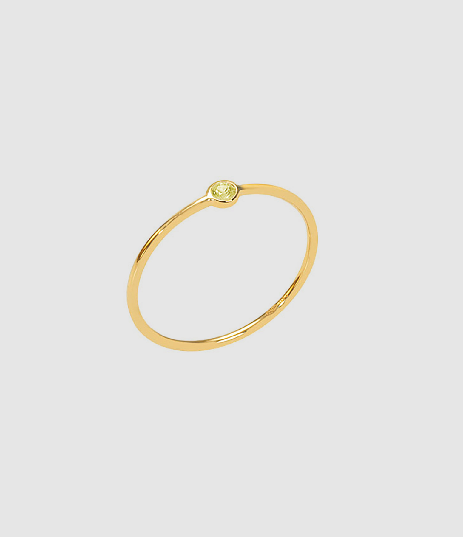 Bague Memory Saphir Jaune Or Jaune