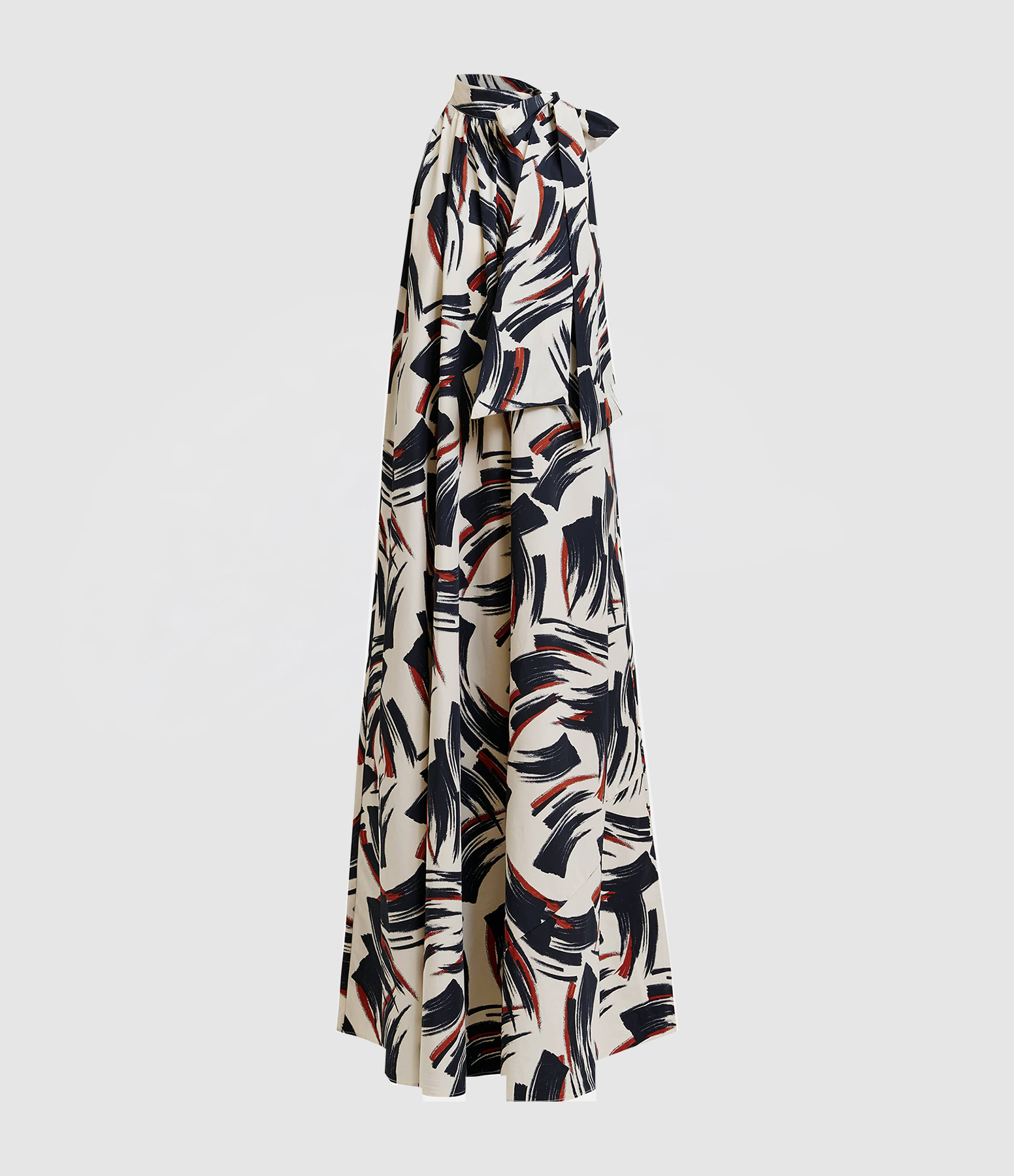 Robe Longue Jayda Blanc Noir