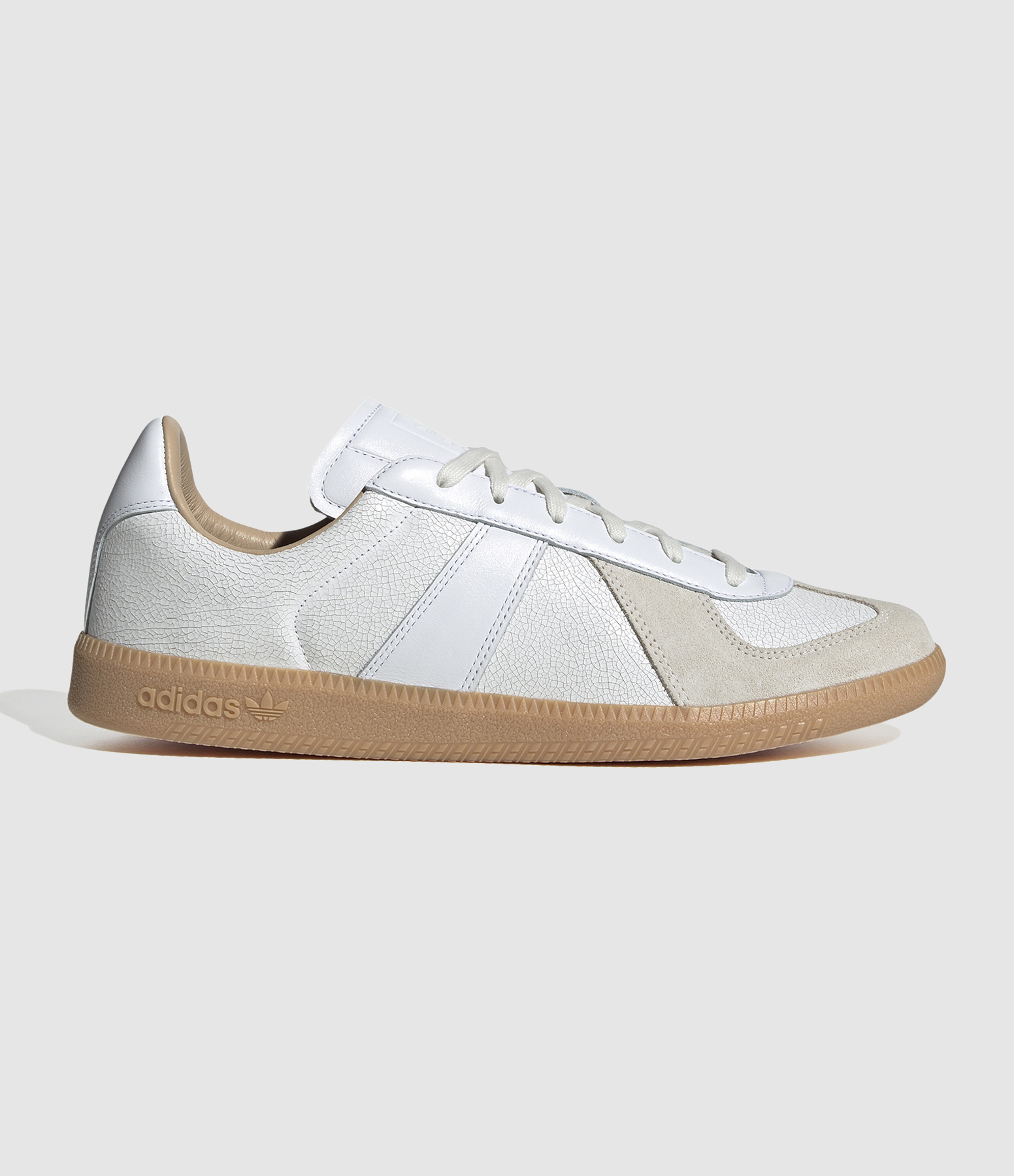 Baskets BW Army Lux Blanc, Gomme