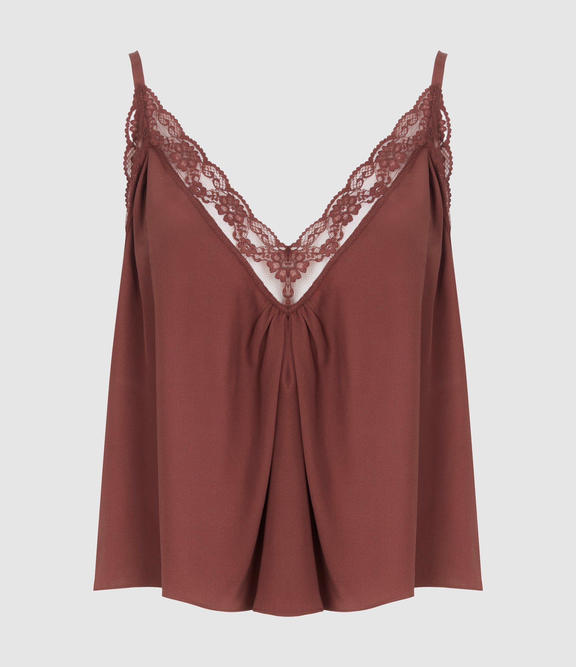 Debardeur The Deep V Cami Burgundy