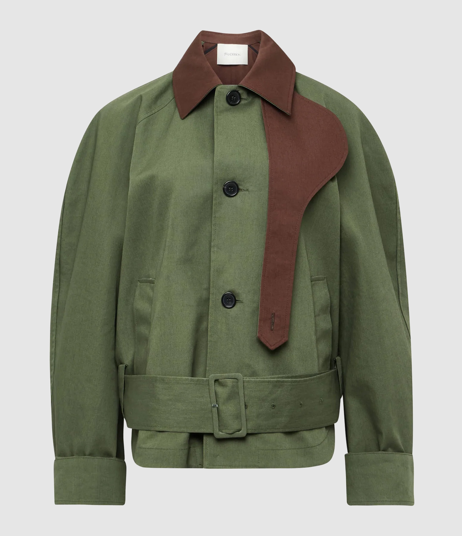 Blouson Arrondi Khaki Chestnut
