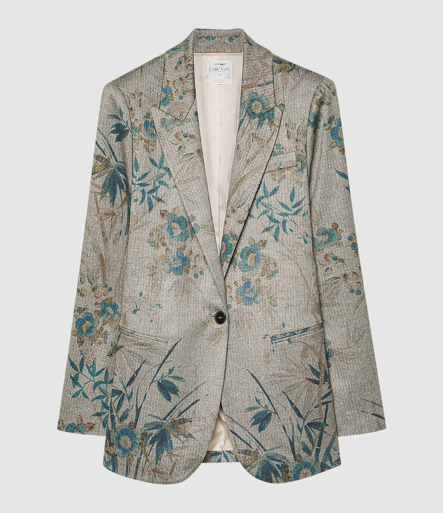 Blazer Le Bambou Secret Print Chevron Jade""