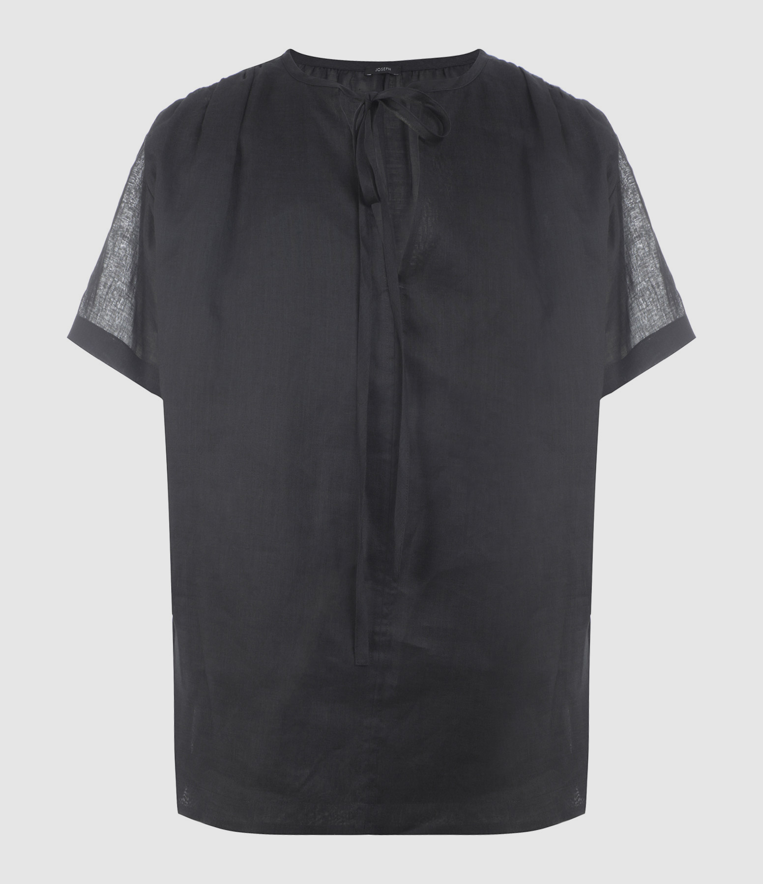 Blouse Birna Ramie Voile Noir