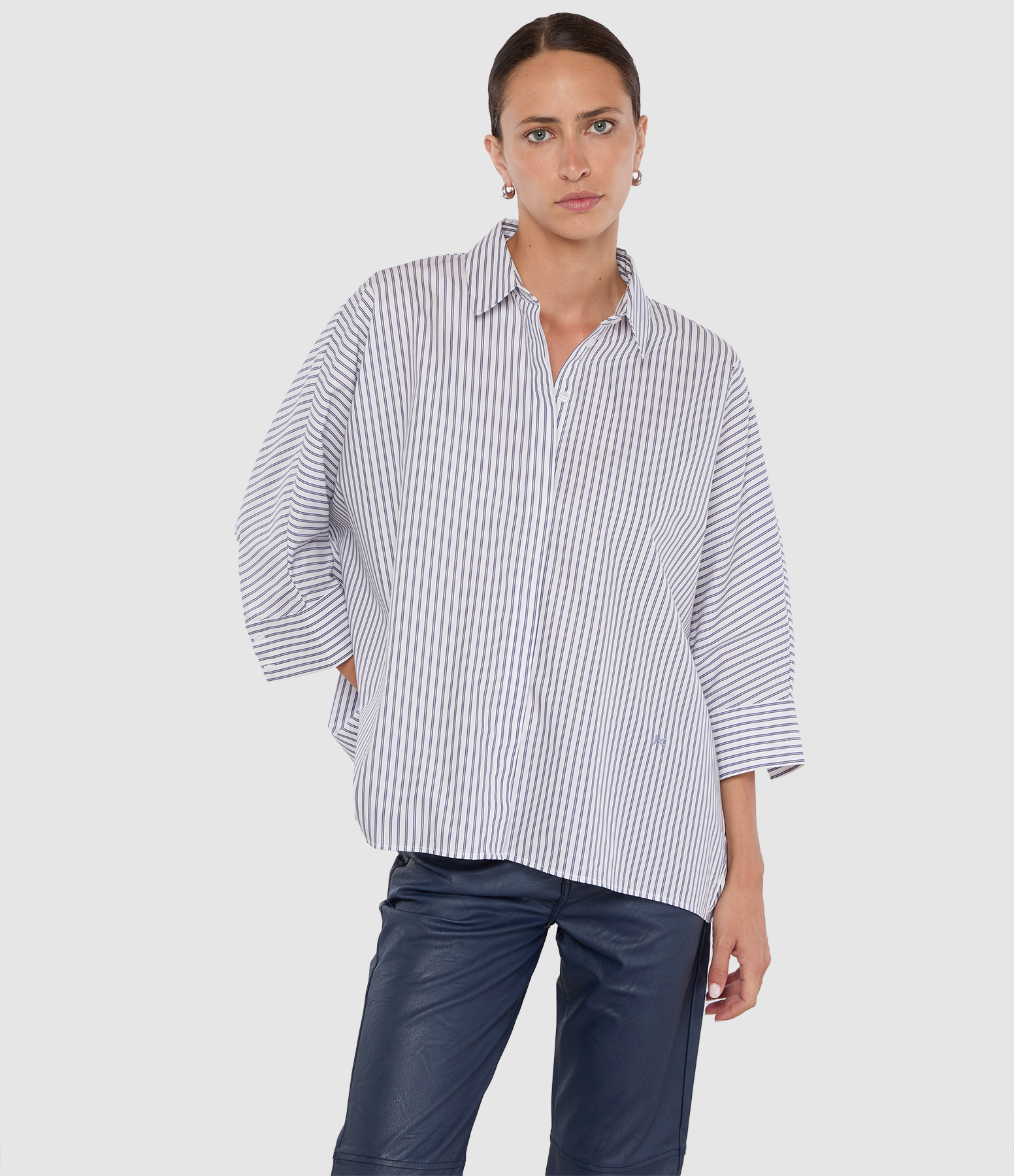 Chemise Malo Rayée Bleue