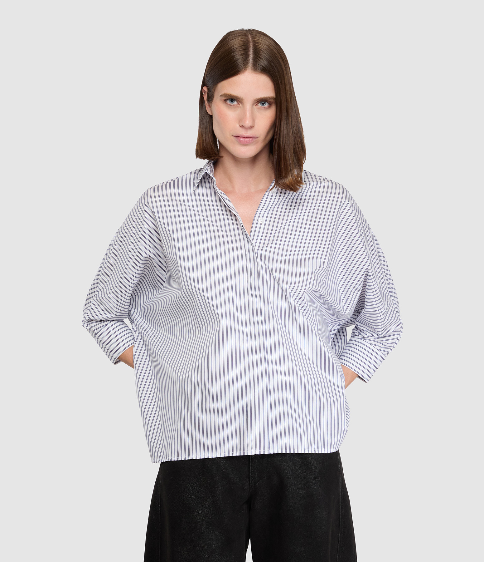 Chemise Malo Rayée Bleue