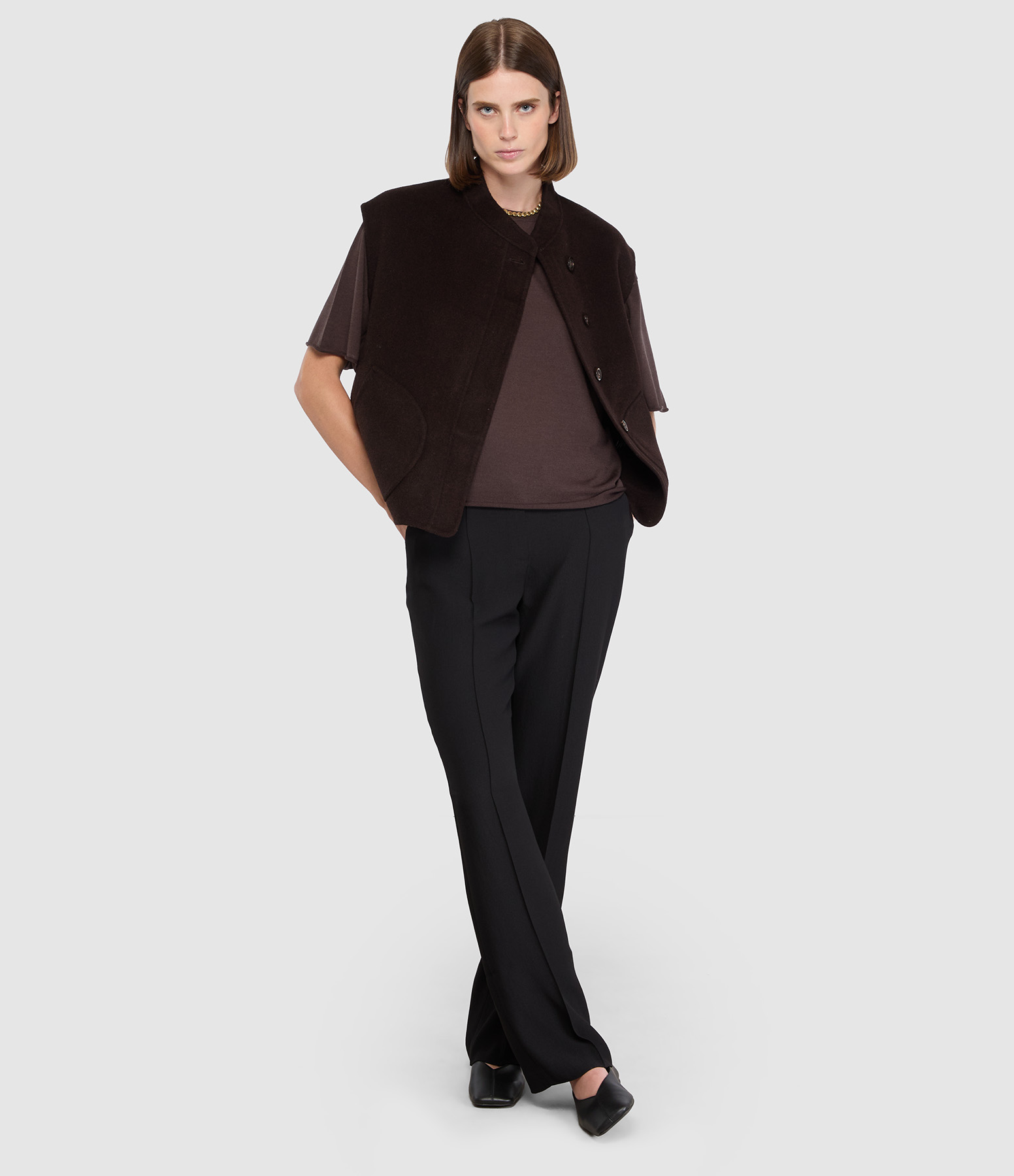 Pantalon Renald Crêpe Noir