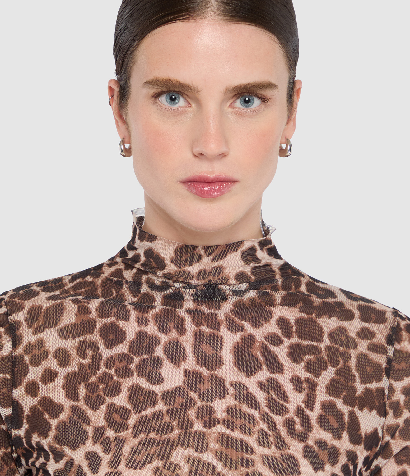Top Remma Résille Imprimée Leopard