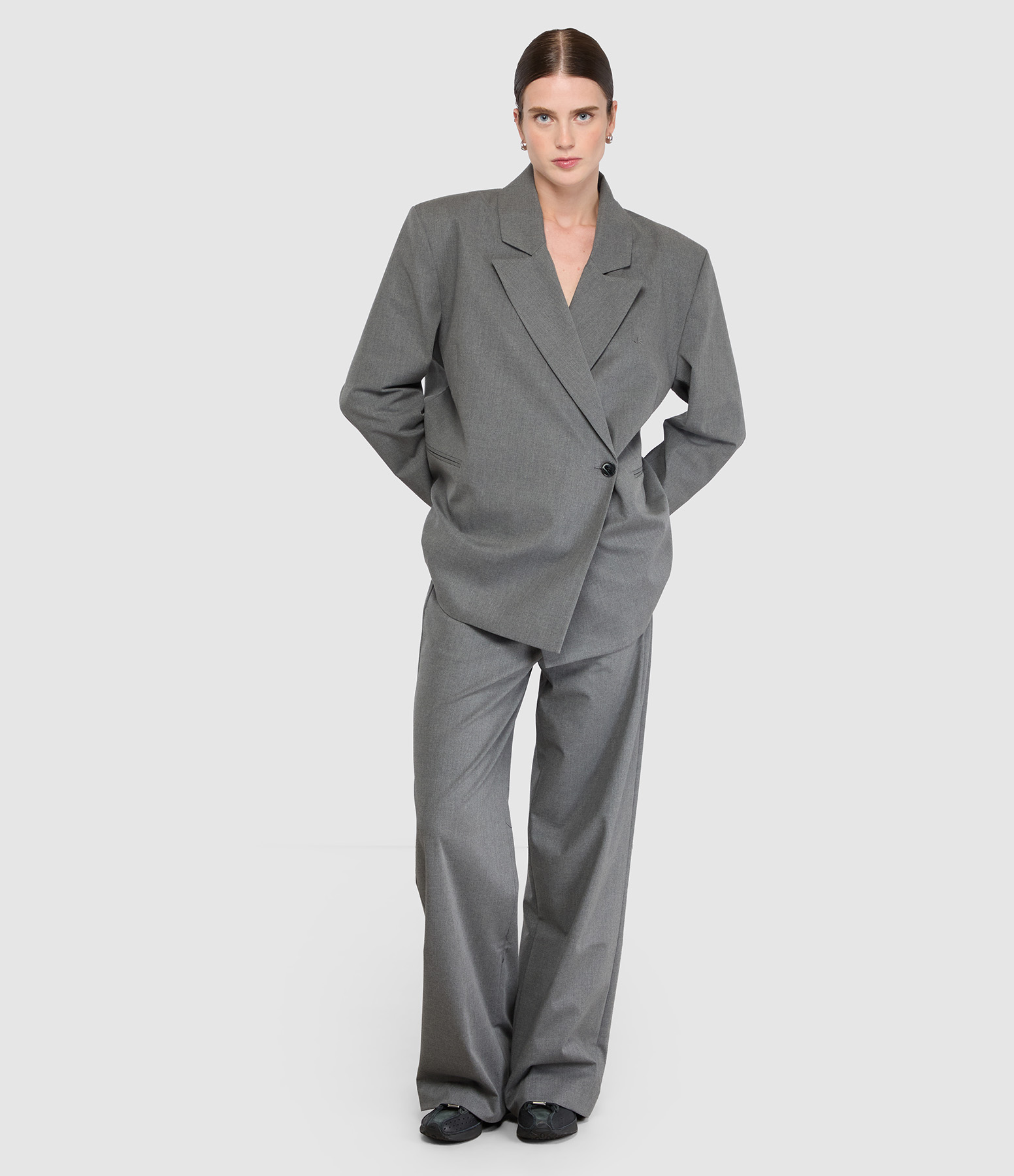 Pantalon Droit Rosario Gris