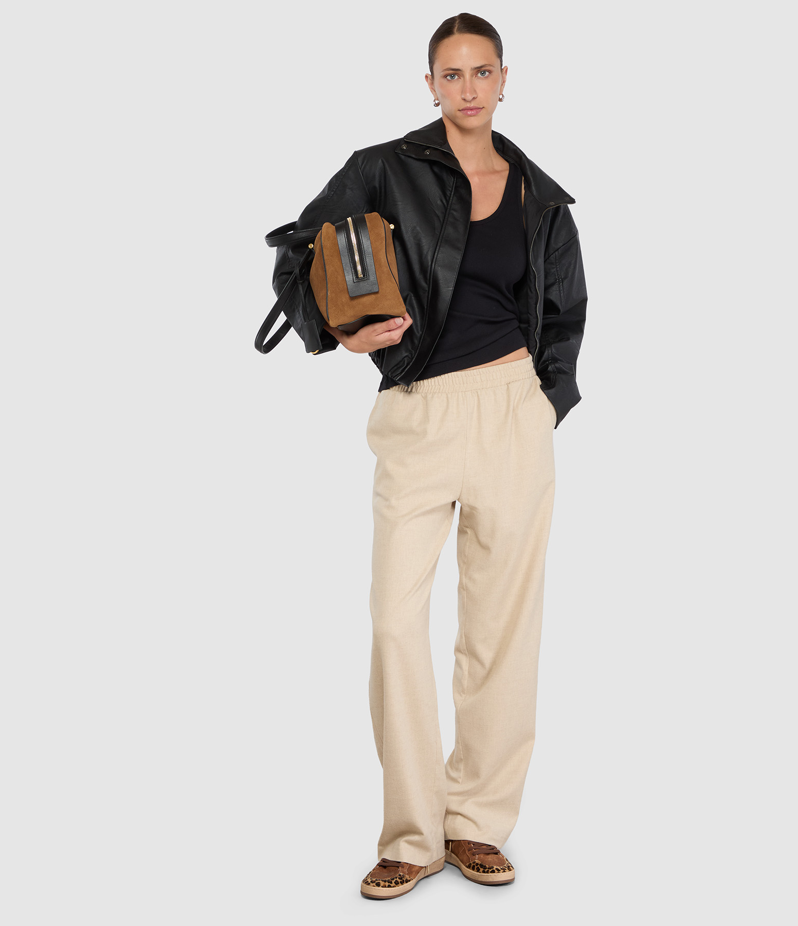 Pantalon Reor Flanelle Beige