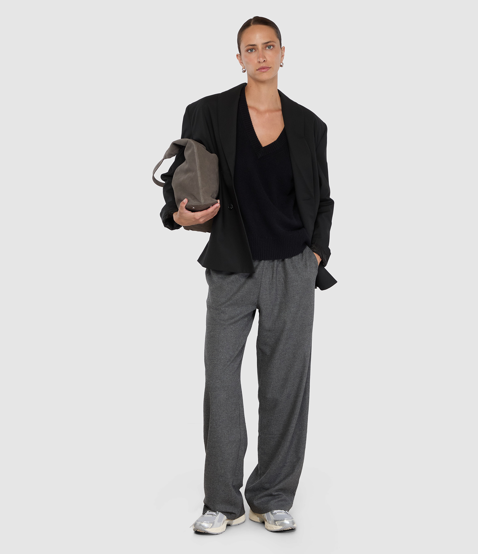 Pantalon Reor Flanelle Gris