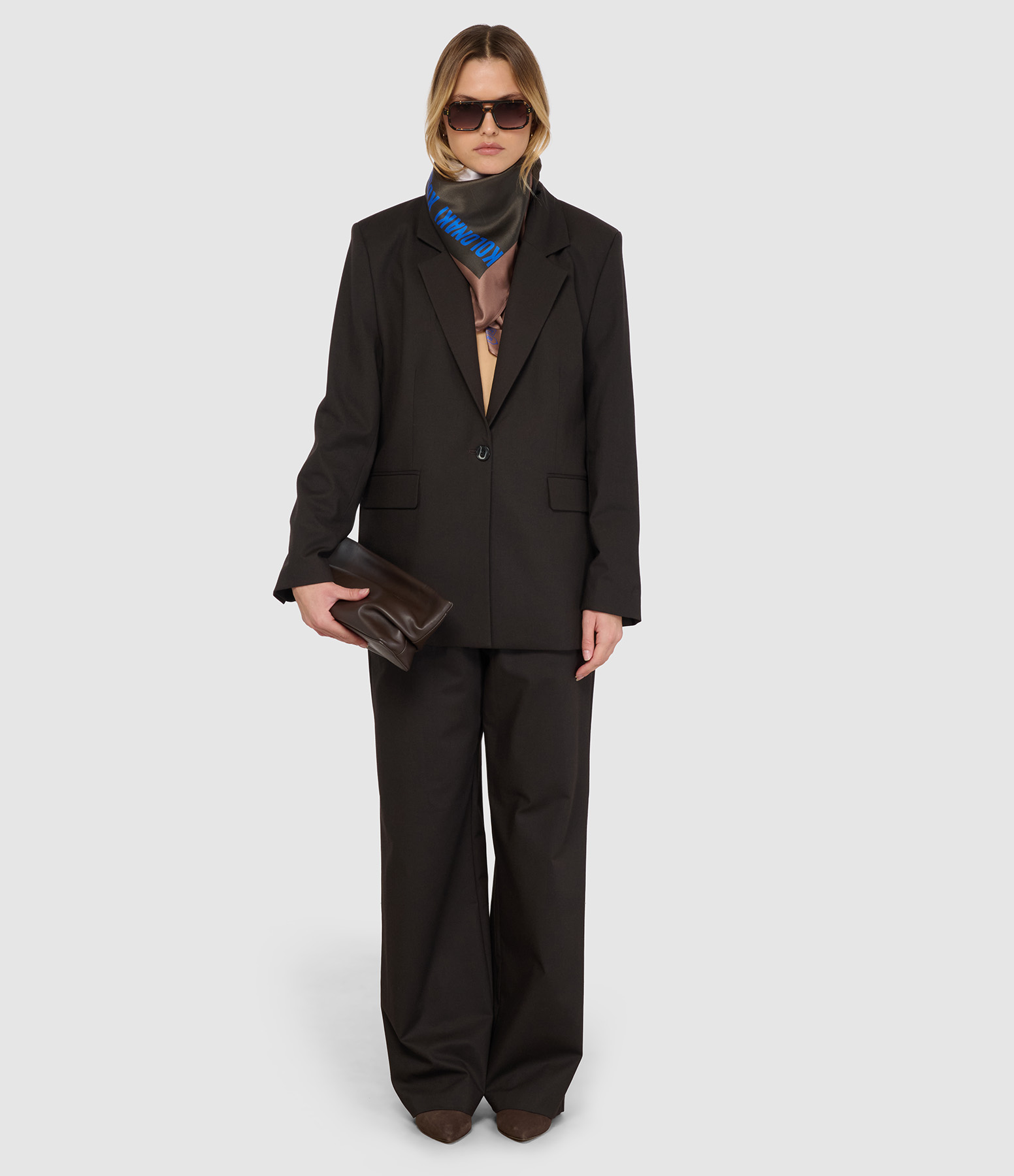 Pantalon Rosie Droit Jambe Large, Taille Elastiquée