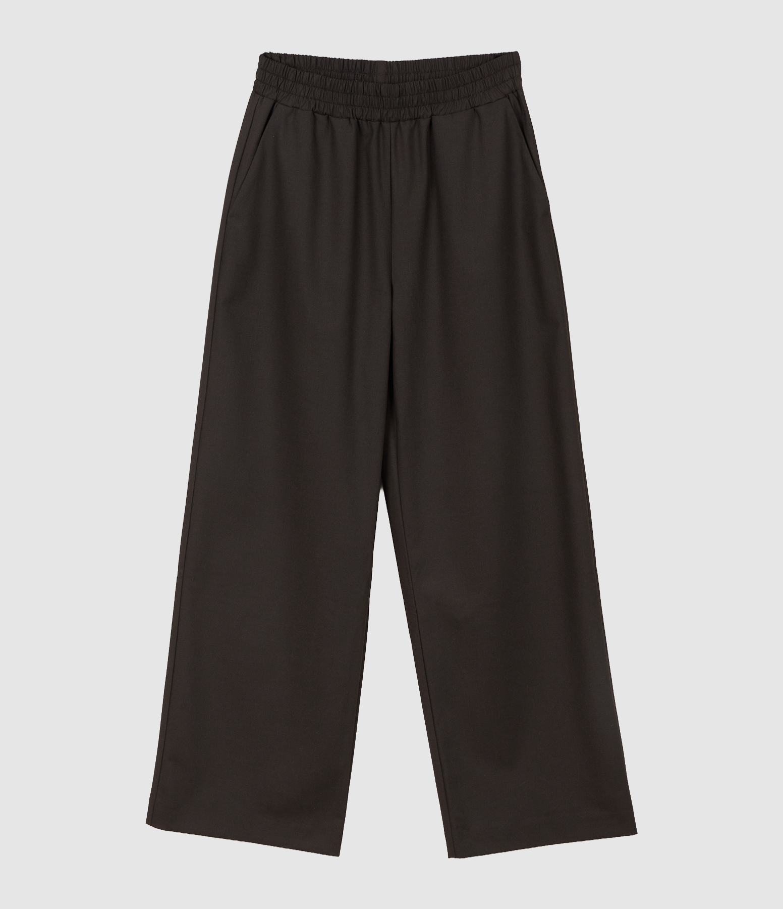 Pantalon Rosie Droit Jambe Large, Taille Elastiquée