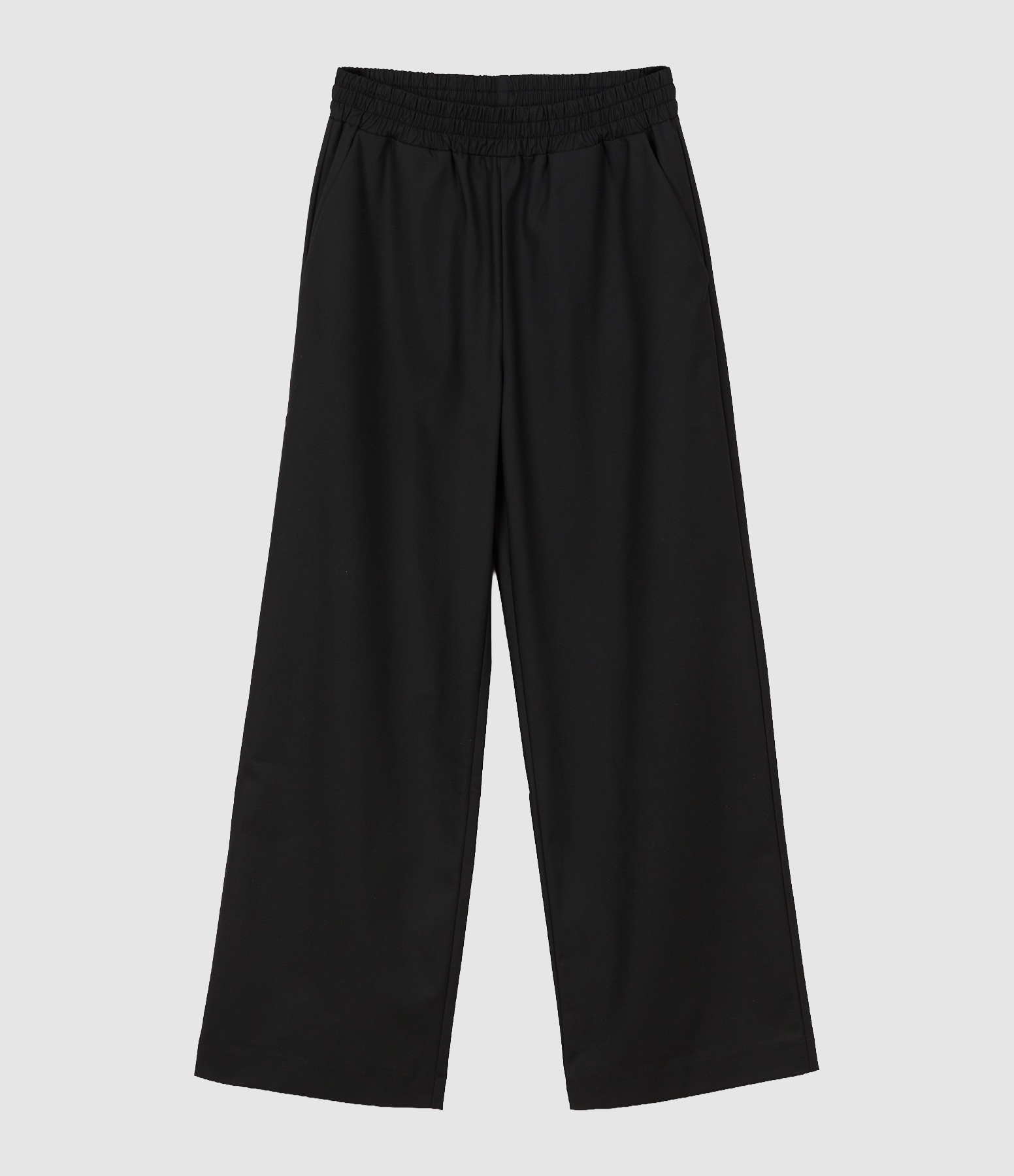 Pantalon Rosie Droit Jambe Large, Taille Elastiquée