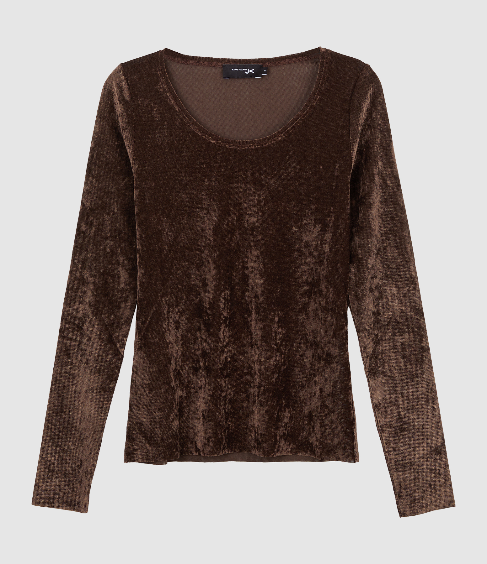 Top Ronan Resille Effet Velours Chocolat