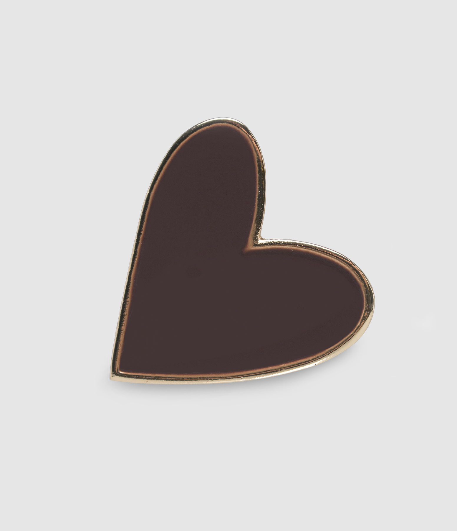 Broche Oréa Métal Doré Chocolat