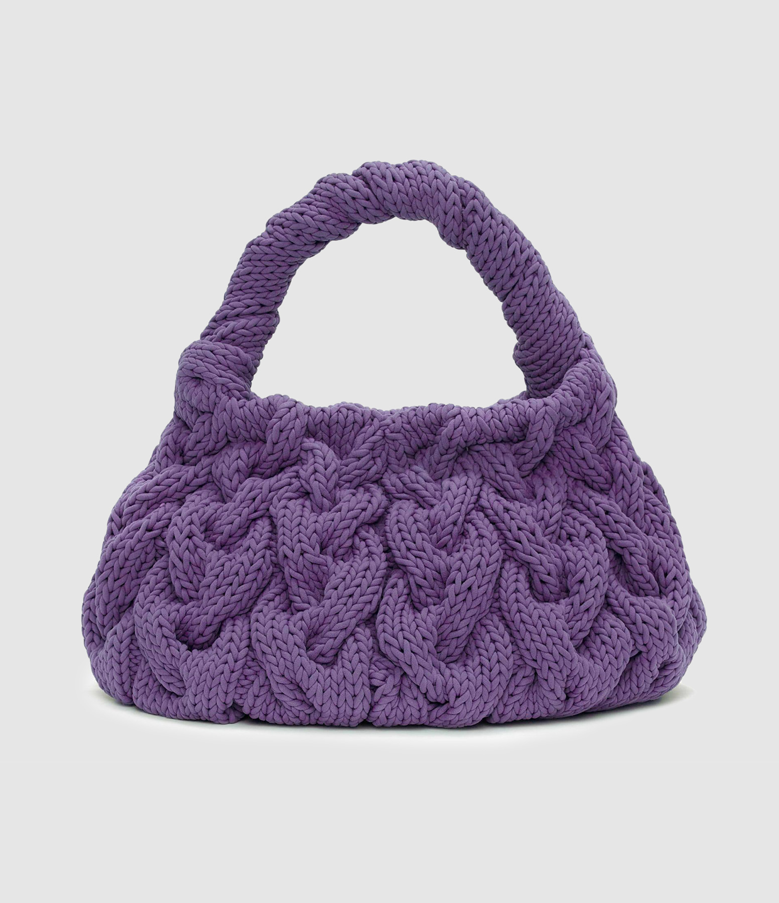 Sac Cable Knit Purple