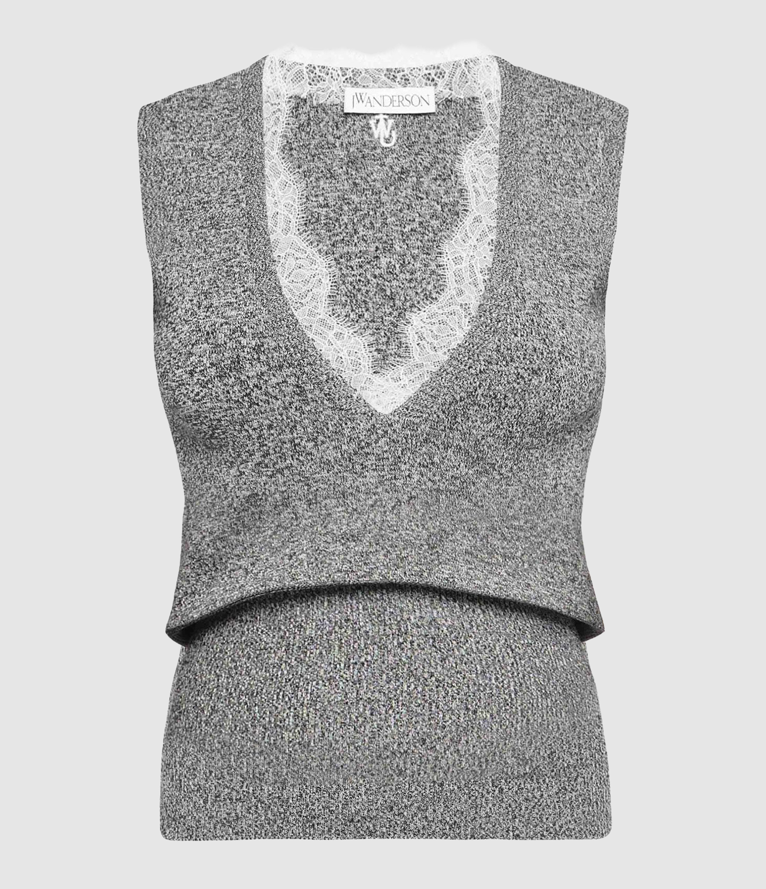 Top Gris Dentelle