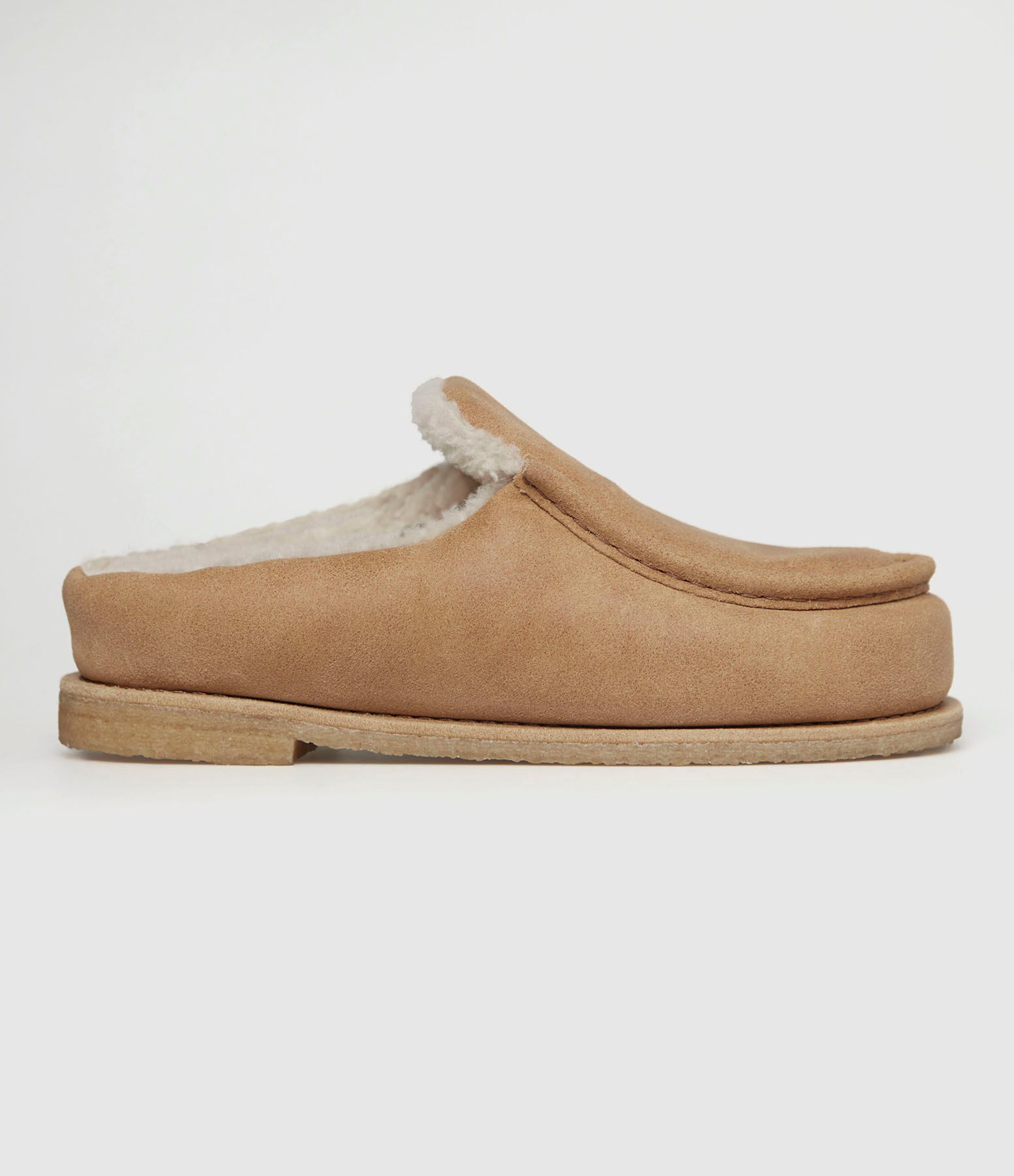 Mules Medium Fourrure Beige