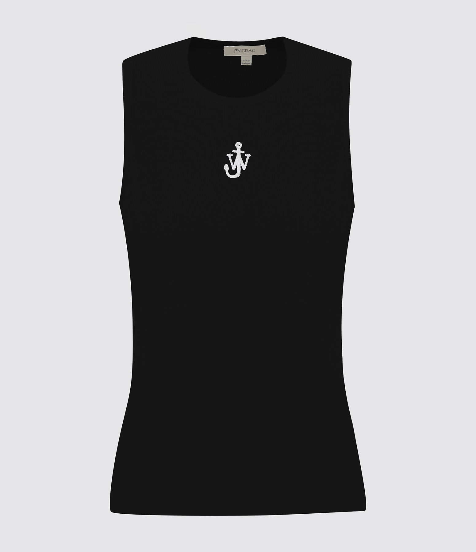 Débardeur Noir Broderie Ancre