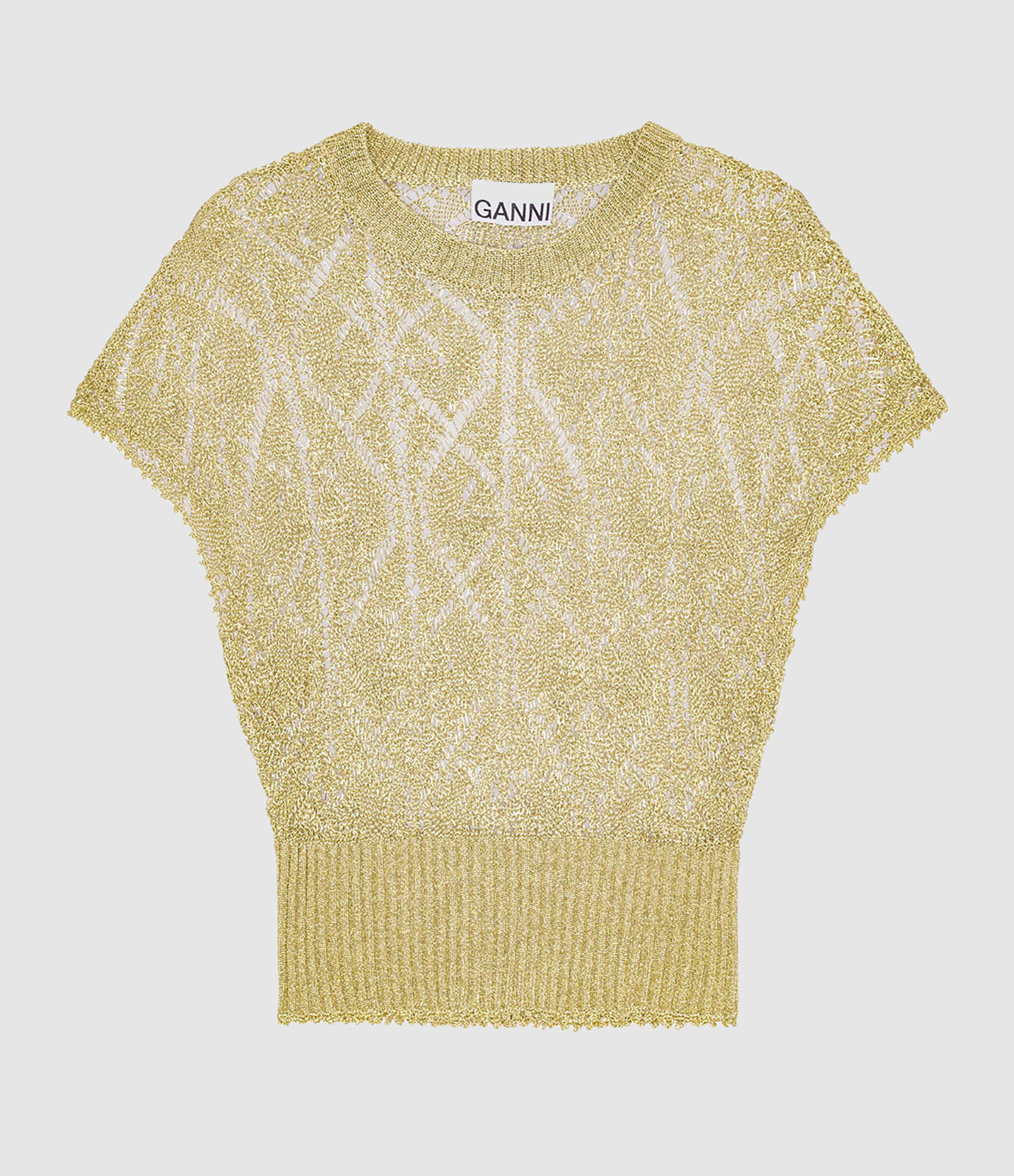 Tee-shirt Metallic Golden