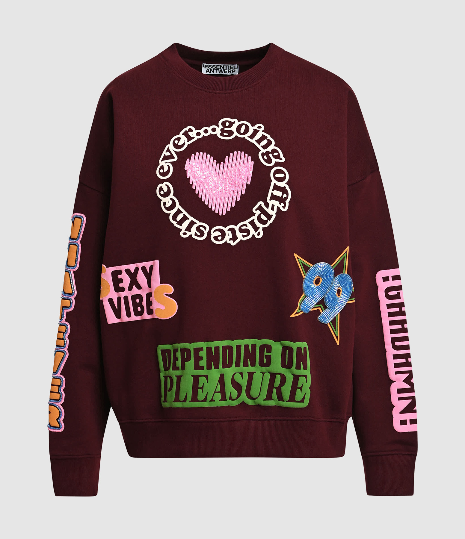 Sweatshirt Kampus Bordeaux Multicolore