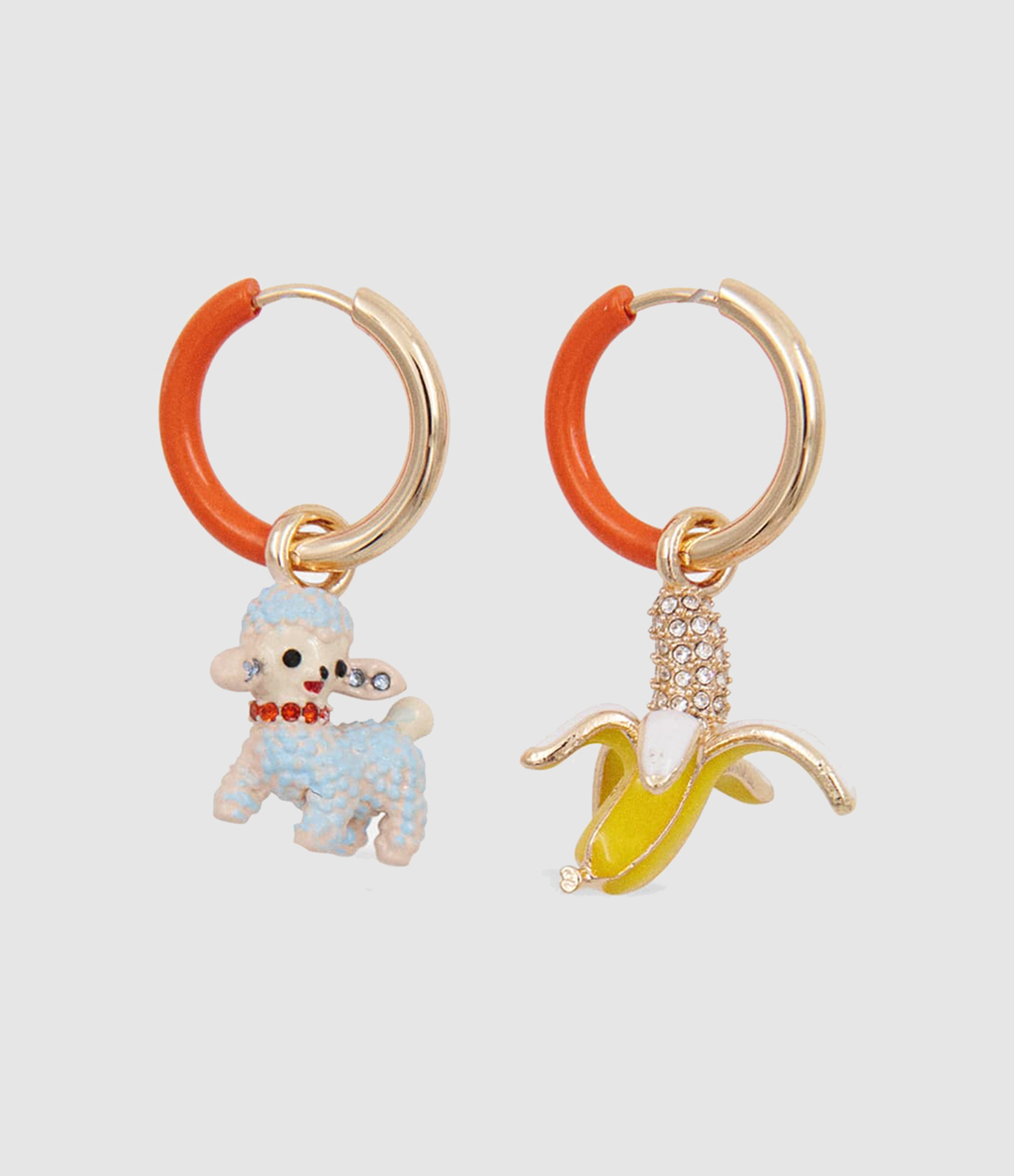 Boucles d'Oreilles Kana Orange Or