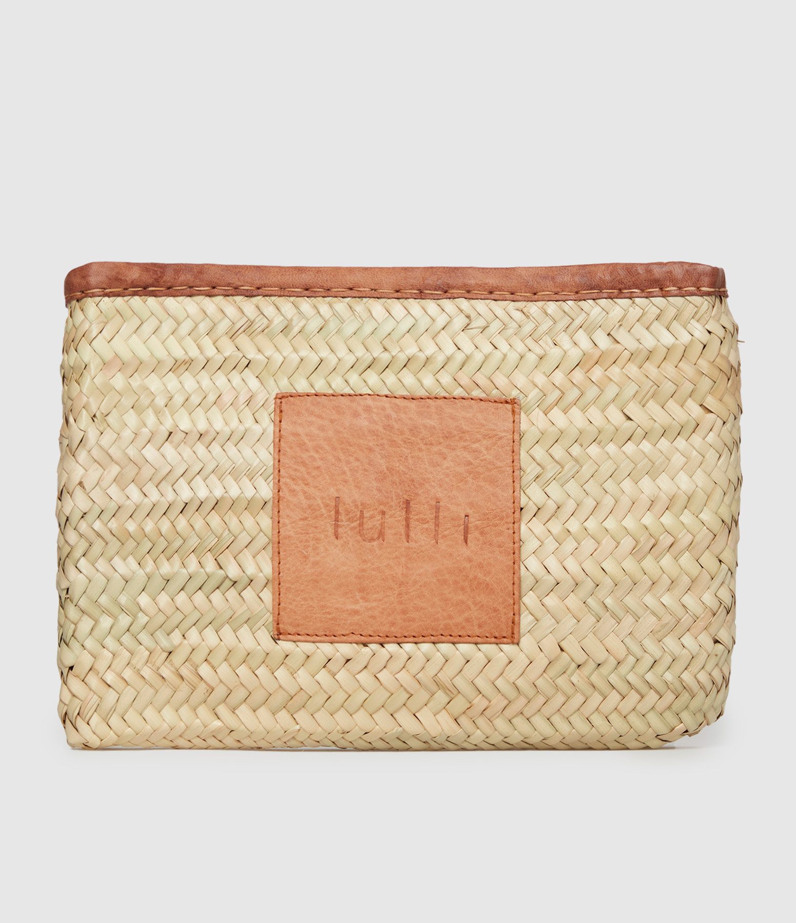 Pochette Lulli Raphia Marron