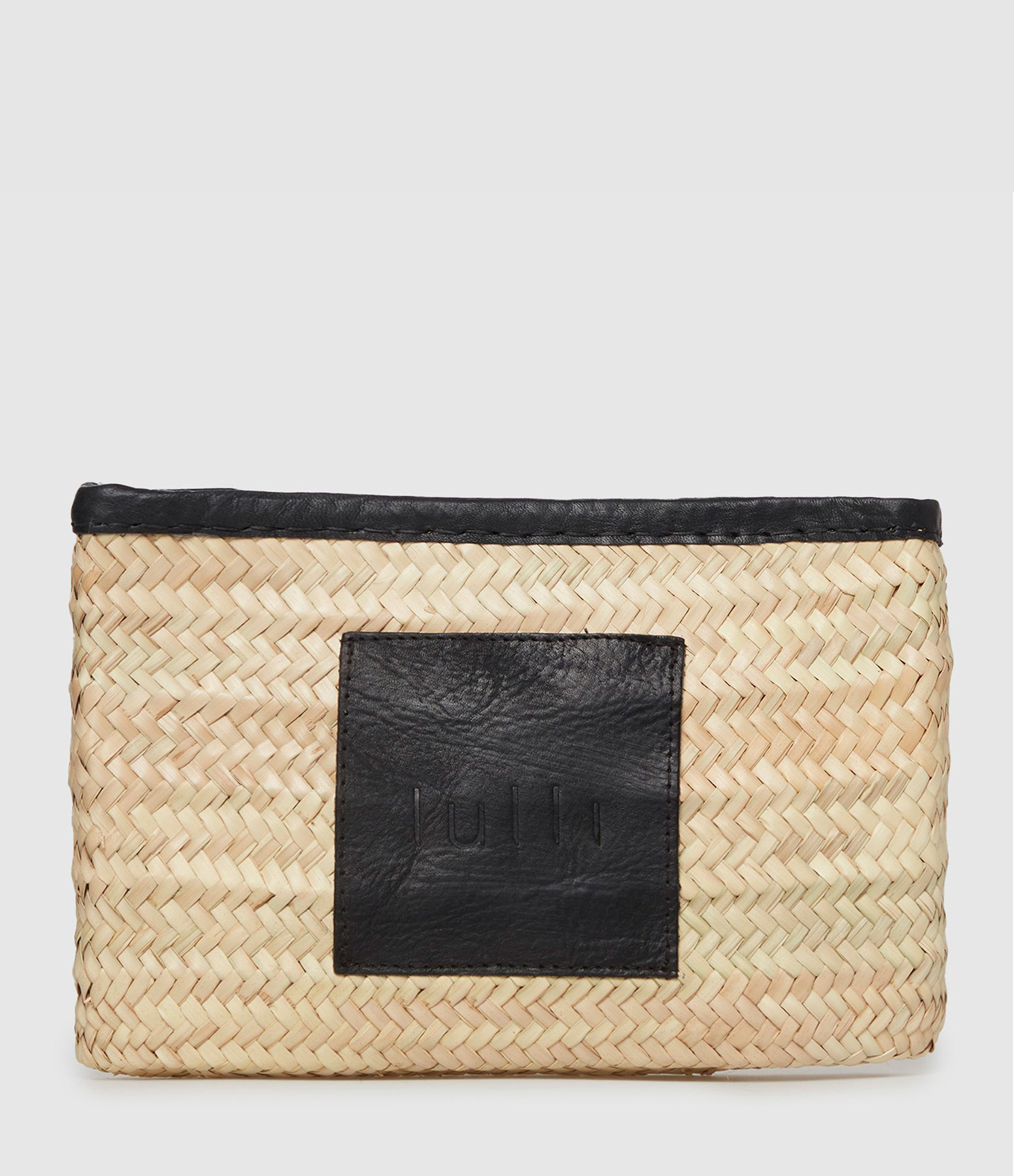 Pochette Lulli Raphia Noir