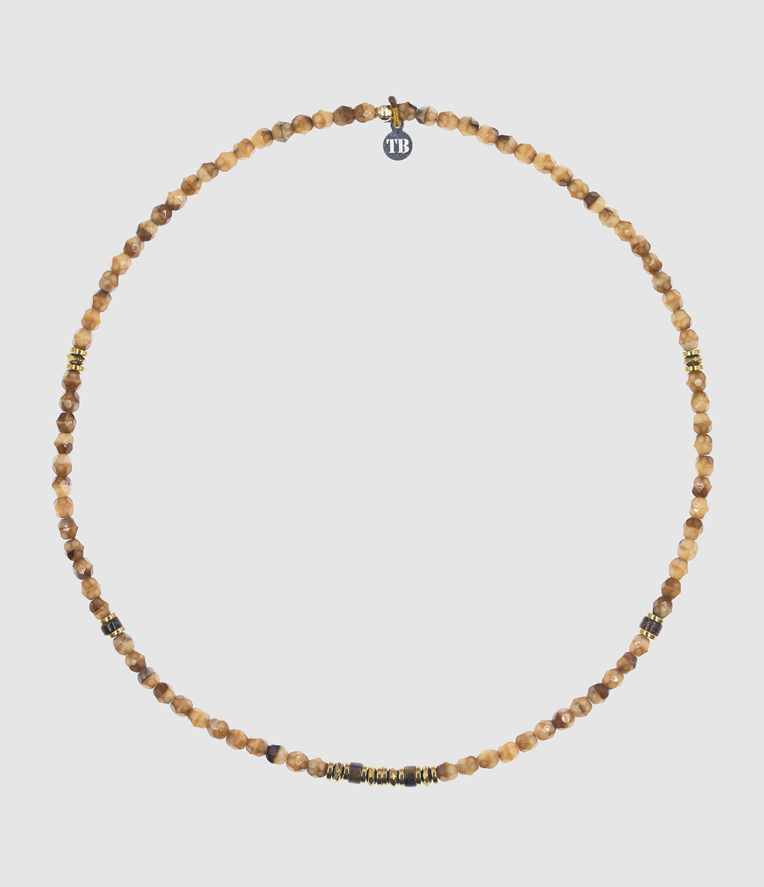 Ras De Cou Kelly Gold Caramel 38cm