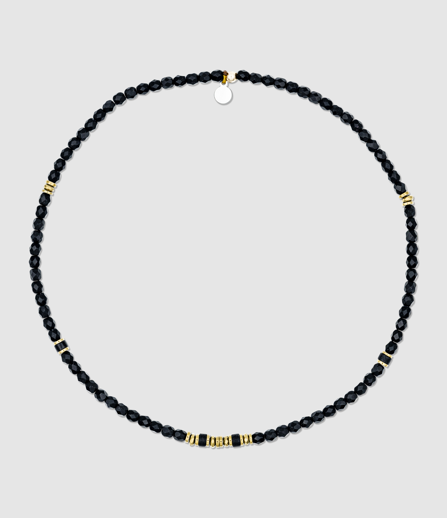 Ras De Cou Kelly Gold Noir Mat 38cm
