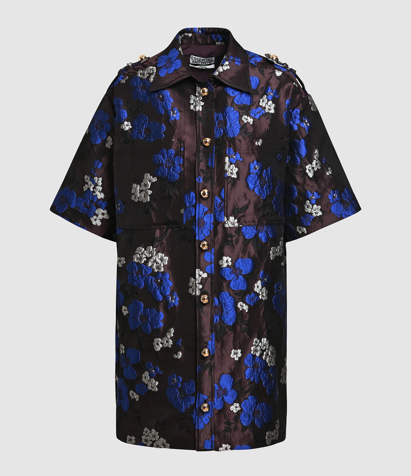 Robe Courte Kinder Bleu Brun