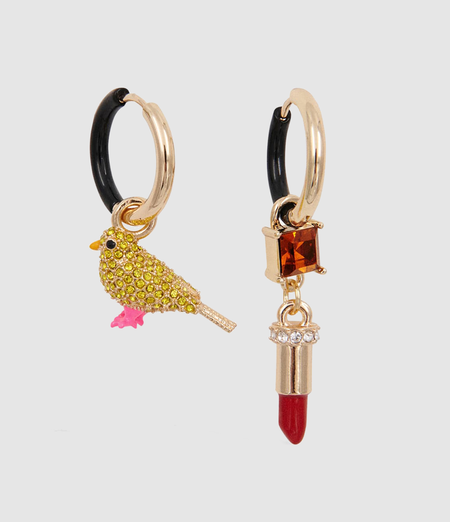 Boucles d'Oreilles Kirl Noir Or