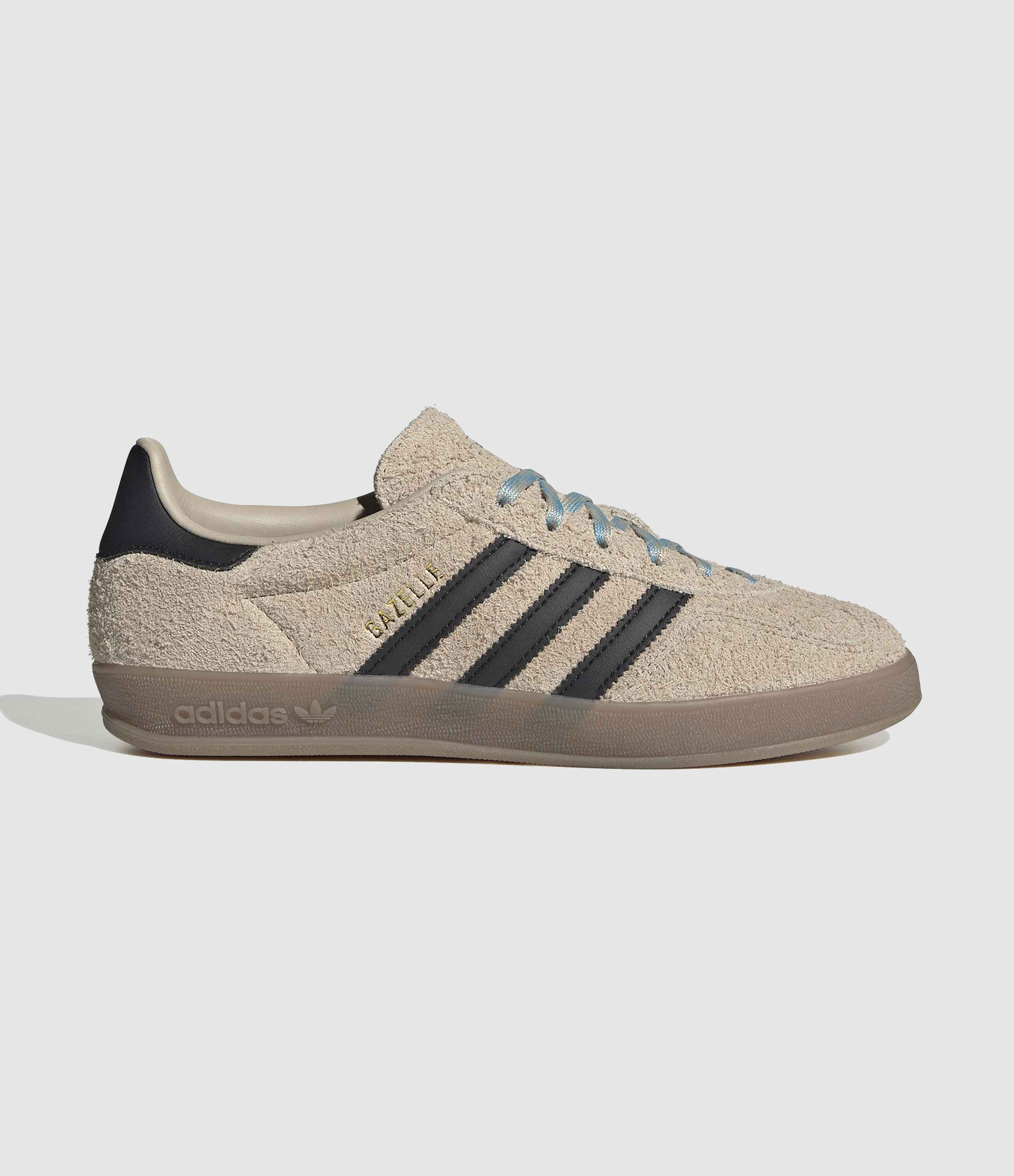 Baskets Gazelle Khaki Three/Core Black/Preloved Blue