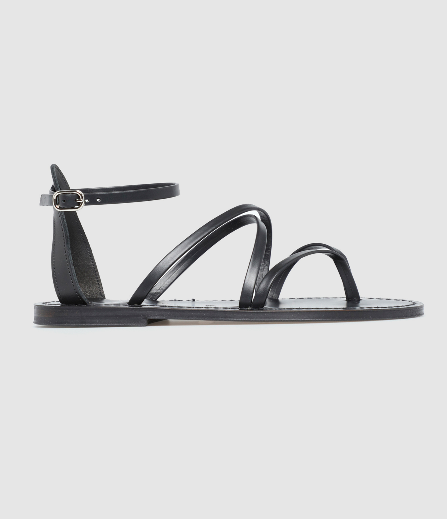 Sandales Epicure Ebene Cuir Calidis Noir