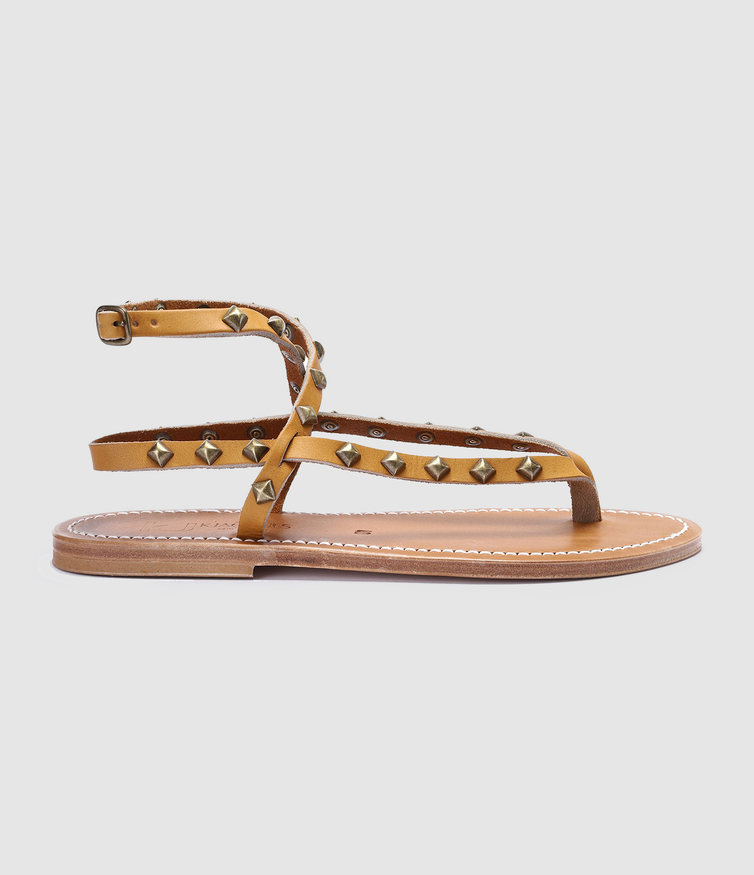 Sandales DeltaPyr Cuir Pul Naturel Bronze