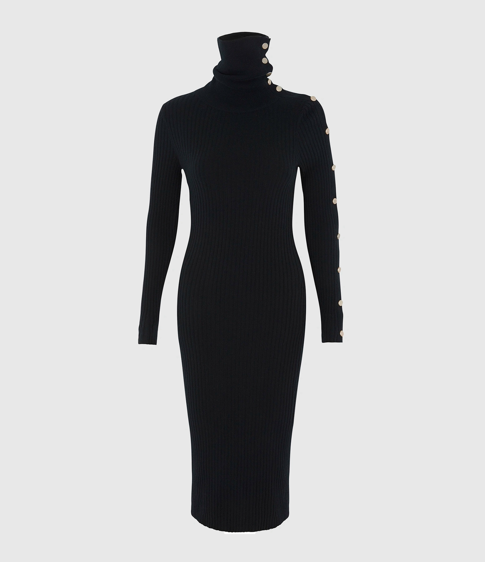 Robe Mi-Longue Naomie Noir