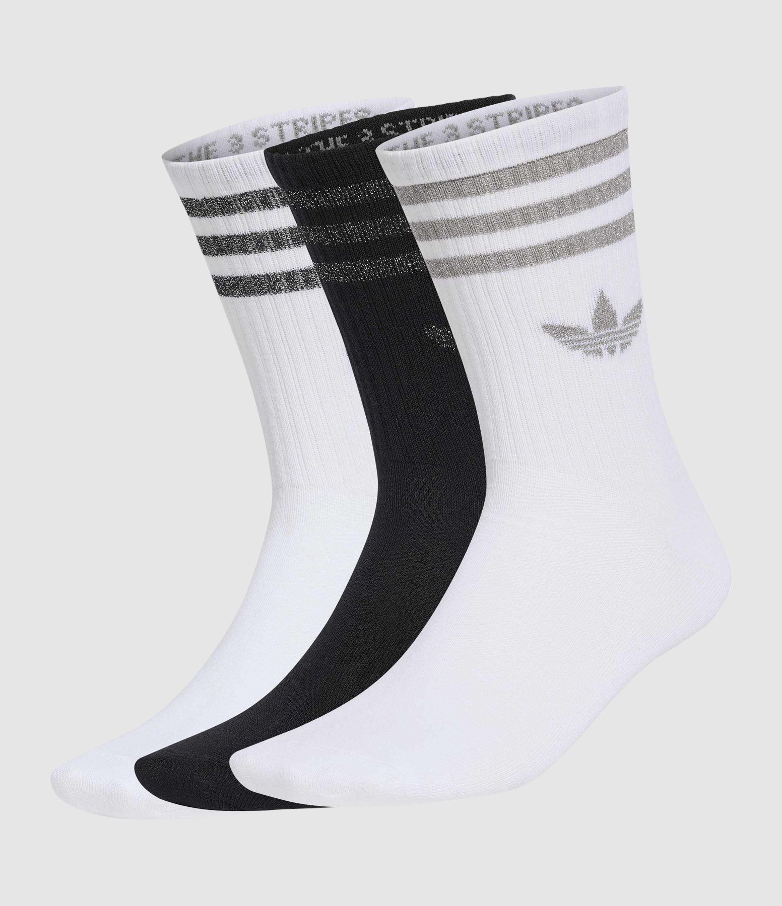 Chaussettes Main Originals x3 White/Silver Met/Black