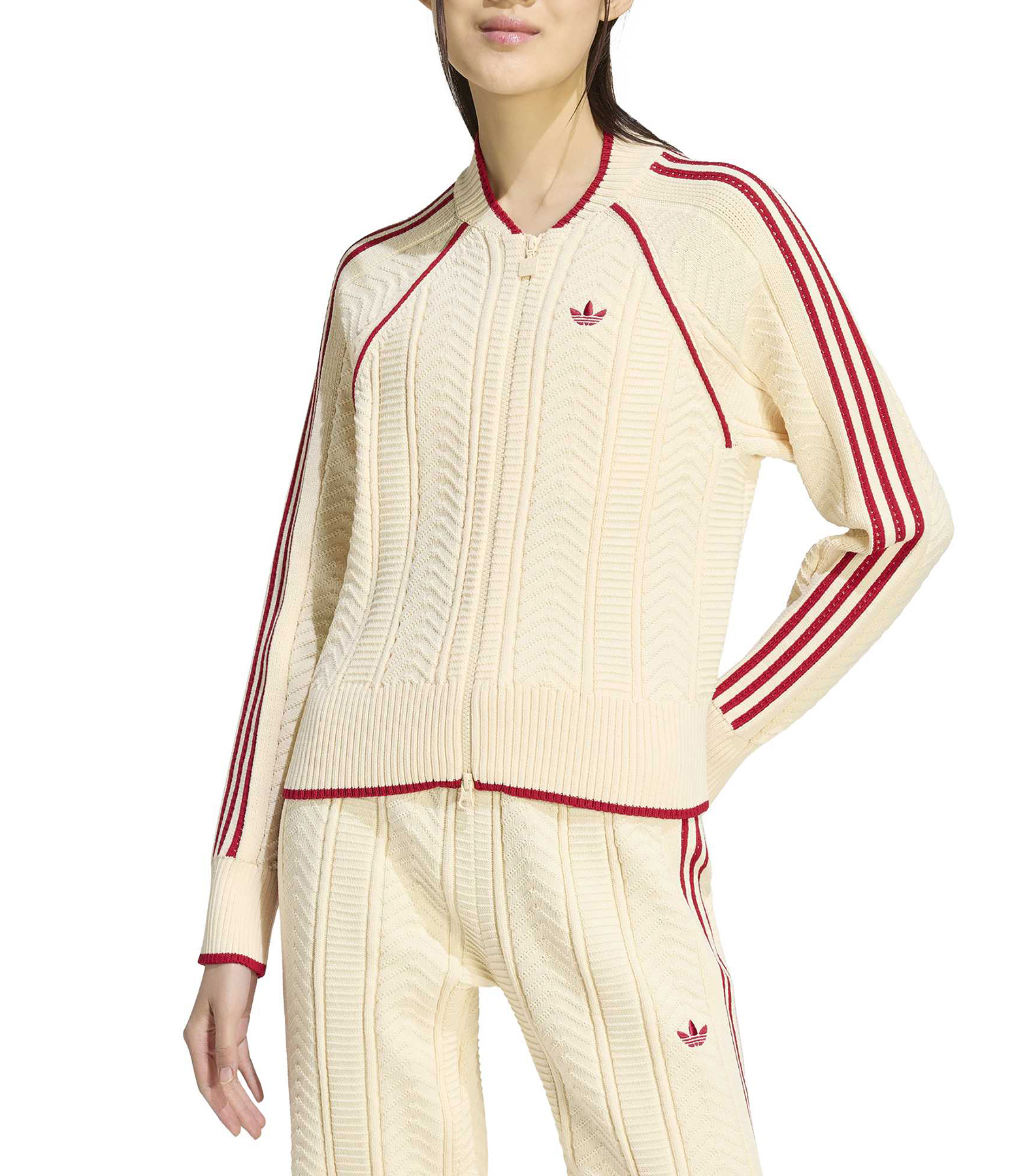 Veste Premium Originals Warm Vanilla/Team Victory Red
