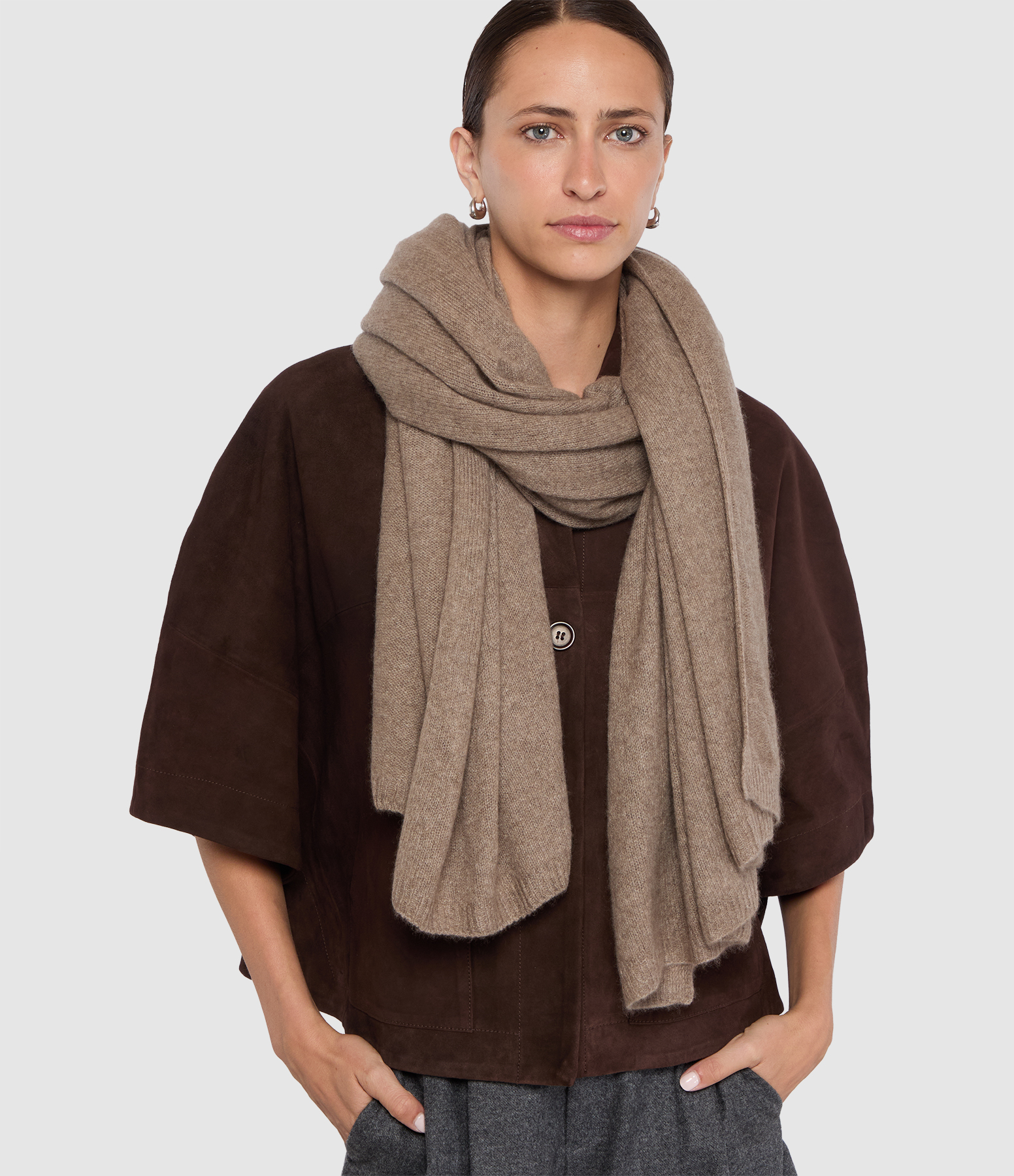 Echarpe Daizy Large Taupe