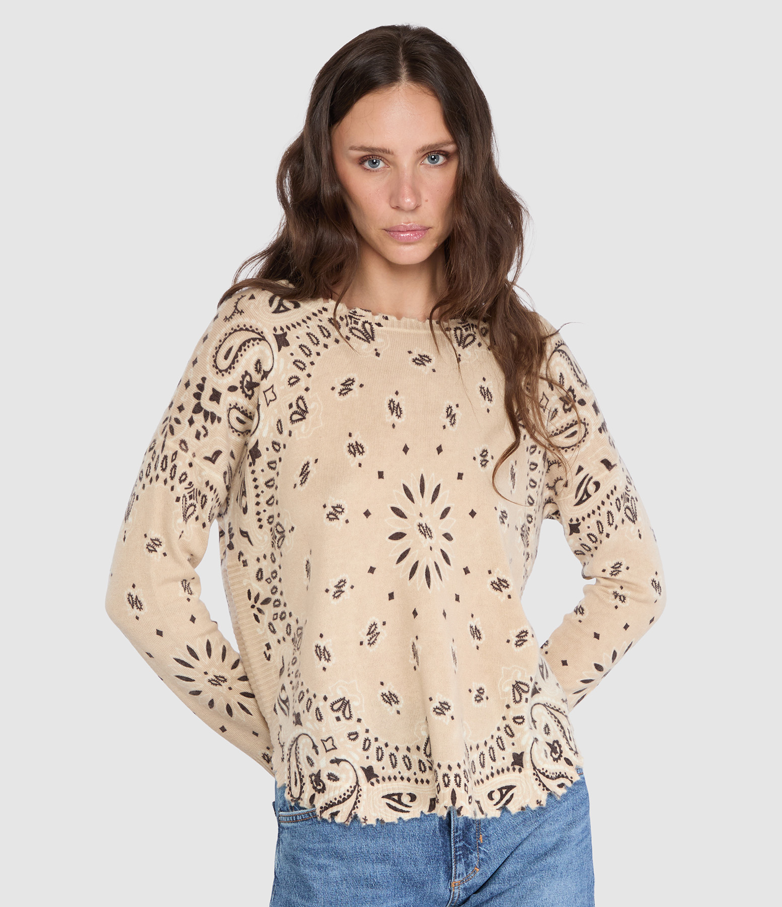 Pull Mela Bandana Bico Marron Organic